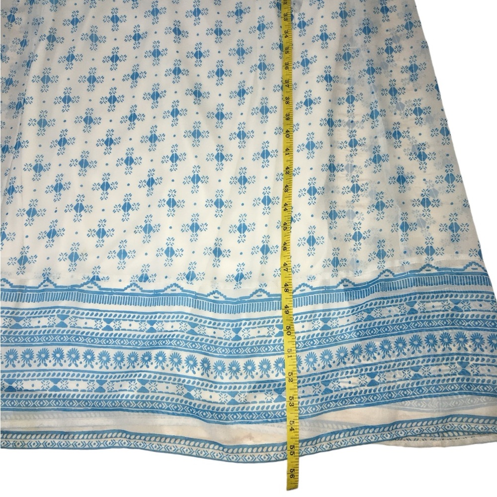 NWT Old Navy Geometric Print White Blue Long Maxi Dress - Women’s XS - Picture 7 of 12
